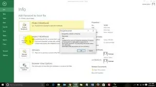 Add Password to Open Excel File