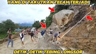 Large Rock Collapses, Jomba Rock Cliff Landslides & Measured