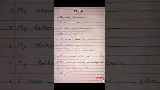 10 lines on Myself || Myself in english || NTR_EDUCATION