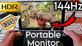 Cheapest 144Hz Portable Gaming Monitor ? Arzopa Z1FC Review | PSTV, Steam Deck, Switch, PC Setup