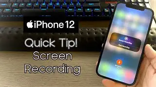 iPhone 12/12 Pro Quick Tip! Screen Recording!