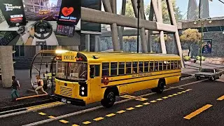 Bus Simulator 21 - School Bus Driving | Thrustmaster TX Steering Wheel Gameplay