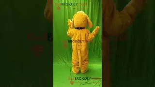 Very Cute Yellow Girl Dog Mascot Costume with Happy Smile: Pawsitively Precious & Tail-Wagging Tales