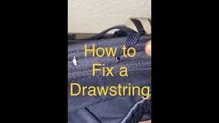 How to Fix a Drawstring That Came Out - Replace String Loose from the Hole