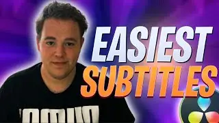 The EASIEST way to add subtitles | Davinci Resolve