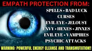 Protect Yourself From Toxic Energies And Narcissists! Empath Spiritual Protection Sleep Music!🌙 [🧿]