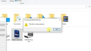 How to fix The disk is write protected error on Removable storage