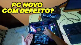 PC TOP MONTADO PELO CLIENTE E CHEIO DE PROBLEMAS, OLHA O TRABALHO QUE DEU PRA ENCONTRAR O DEFEITO.