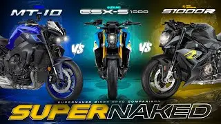 Supernaked Specs Showdown! ┃ Yamaha MT-10 vs Suzuki GSX-S1000 vs BMW S1000R