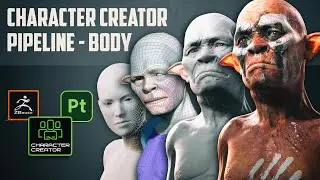 Character Creator Pipeline 1 Minute Overview - Custom CC to ZBrush to Painter and Back Again!