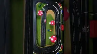 I did a little DIY makeover of my new slot car track. #mario #diy #miniature