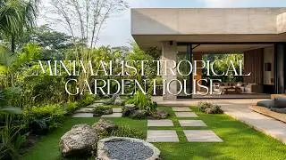 Minimalist Tropical Garden House with Harmonious Blend of Nature and Design