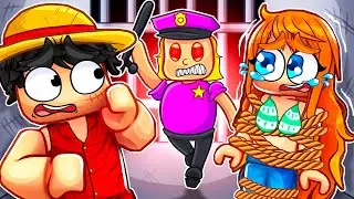 Luffy & Nami Escape Girl's ONLY Prison in Roblox!