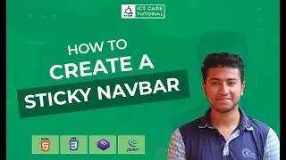 How To Create a Sticky Top Navbar in Website || Sticky Top Navbar CSS ||Sticky Top  menu Bootstrap||