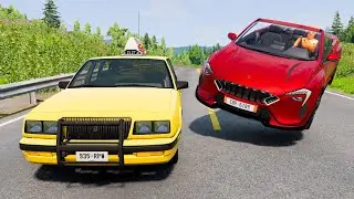 High Speed Traffic Car Crashes #147 - BeamNG Drive | CrashBoomPunk