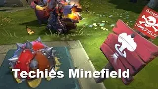 Techies Minefield Defence vs Megacreeps Dota 2