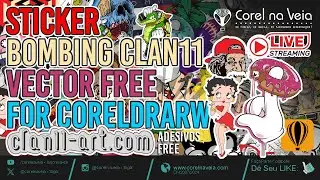 Sticker Bombing Clan11 Vector FREE for CorelDRAW