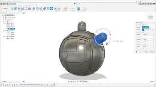 Fusion 360 - Surface Details on a Sphere