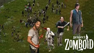 Fighting a Horde! Walking Dead in Project Zomboid Part 4