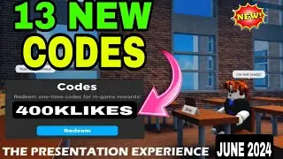 *NEW* ALL WORKING CODES FOR THE PRESENTATION EXPERIENCE IN 2024! ROBLOX THE PRESENTATION EXPERIENCE