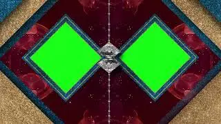 2 Diamonds Windows Frames Green Screen in 4K | FREE TO USE | iforEdits