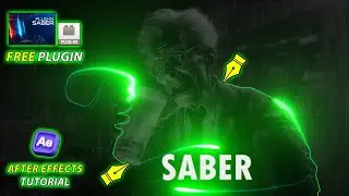 Unleashing the Power of Light & Motion with SABER FREE Plugin! After Effects Tutorial