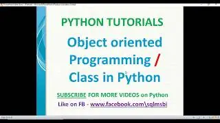 python tutorials | Classes in Python | python object oriented programming examples