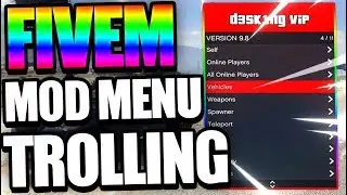 FIVEM MOD MENU TROLLING | Lua Executor ⚡2020⚡