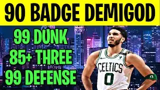 BEST BUILD 2K21 NEXT GEN (90 BADGE DEMIGOD BUILD 2K21 NEXT GEN) CREATE THIS DEMIGOD POWER FORWARD