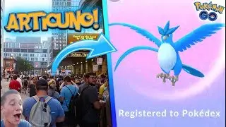 *LEGENDARY ARTICUNO* RAID IN POKÉMON GO! THOUSANDS RUN FOR THE FIRST LEGENDARY BIRD IN POKÉMON GO!