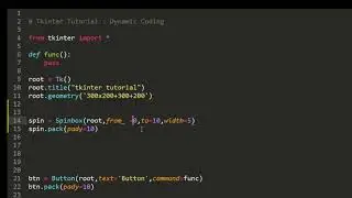 Spinbox in tkinter // how to set and get values  // tkinter tutorial in hindi // Dynamic Coding