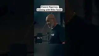 Ngannou getting ready for his fight vs. Tyson Fury