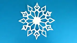 how to make a snowflake out of paper. Make snowflakes out of paper