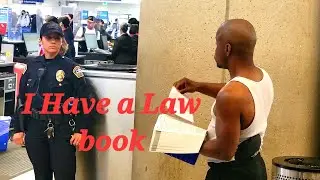 Air France calls LAX airport police on a Unruly passenger with a Law book Knowing his Rights