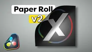 FREE Paper Roll Plugin V2 for Davinci Resolve !!