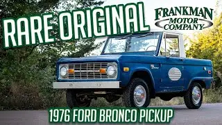 RARE 1976 Ford Bronco Half Cab Pickup! 🔥 Classic 4x4 with 302 V8 – A MUST-SEE! 💥 Frankman Motor Co.