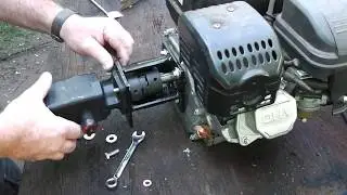 30 Ton Log Splitter Part 2 Homemade Hydraulic Pump to Engine Mount