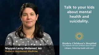 Talk to your kids about mental health and suicidality.