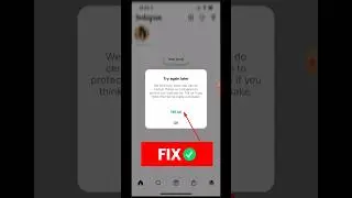 How to Fix Instagram try again later problem #instagramtryagainlater #shorts #viral #trending #insta