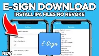 *NEW* Install ESign on iOS & Install IPA Files on iPhone & iPad (No PC/ Jailbreak | iOS 16-18)