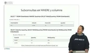 SQL. Subconsultas y SELECTs anidados | 19/25 | UPV