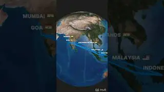 3D animated travel map trend tutorial | mult.dev app | right round audio reel trend tutorial #shorts