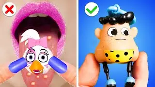 Come diventare Chica! FNAF Trasformazione estrema! *Momenti esilaranti e folli gadget di bellezza*