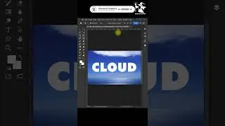 cloud Text effect in photoshop #tutorial #shots #photoshoptutorial