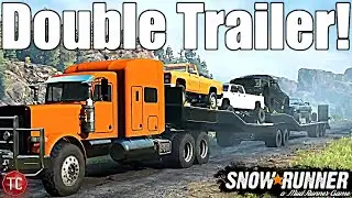 SnowRunner: NEW, GIANT DOUBLE ARTICULATED CAR TRAILER! (Console & PC)