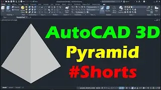 AutoCAD 3D Pyramid #Shorts