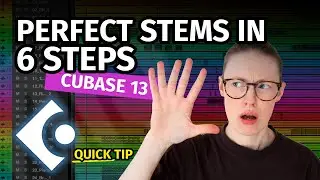 HOW TO EXPORT STEMS FOR YOUR MIXING ENGINEER | Quick Tip Cubase 13