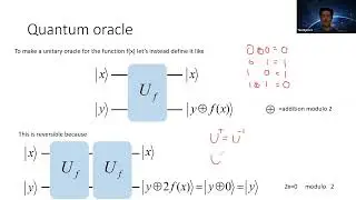 L22 Deutsch's algorithm : Introduction to quantum computing course 2022