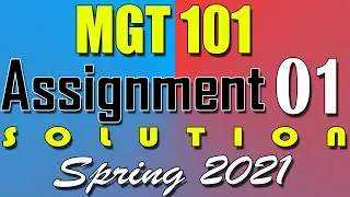 MGT101 Assignment 1 Solution Spring 2021 | MGT101 Assignment 1 Solution 2021