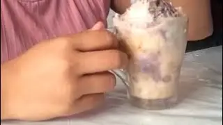 Eating Halo-halo